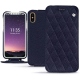 Apple iPhone X leather case - Cobalt - Couture ( Pantone 2766C ) 