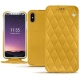 Capa em pele Apple iPhone X - Jaune soulèu - Couture