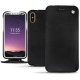 Custodia in pelle Apple iPhone X - Negre poudro