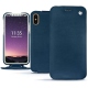 Funda de piel Apple iPhone X - Blu mediterran