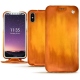 Funda de piel Apple iPhone X - Orange Patine