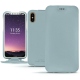 Funda de piel Apple iPhone X - Bleu Ciel PU