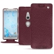 Sony Xperia XZ2 leather case - Lie de vin ( Pantone 5115C ) 