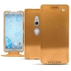 Housse cuir Sony Xperia XZ2 - Or Maïa ( Pantone 871C ) 