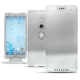 Housse cuir Sony Xperia XZ2 - Platinium ( Pantone 877C ) 