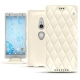 가죽 커버 Sony Xperia XZ2 - Blanc - Couture ( Bologna - White ) 