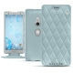 Capa em pele Sony Xperia XZ2 - Bleu ciel - Couture ( Nappa - Pantone 277C ) 