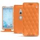 가죽 커버 Sony Xperia XZ2 - Orange - Couture ( Nappa - Pantone 1495U ) 