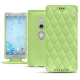 Custodia in pelle Sony Xperia XZ2 - Vert olive - Couture ( Nappa - Pantone 578U ) 