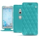Sony Xperia XZ2 leather case - Bleu fluo - Couture