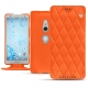 Capa em pele Sony Xperia XZ2 - Orange fluo - Couture