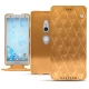 Funda de piel Sony Xperia XZ2 - Or Maïa - Couture
