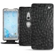 Sony Xperia XZ2 leather case - Autruche nero