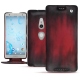Housse cuir Sony Xperia XZ2 - Rouge Patine