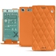 Capa em pele Sony Xperia XZ1 Compact - Orange - Couture ( Nappa - Pantone 1495U ) 