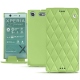 Custodia in pelle Sony Xperia XZ1 Compact - Vert olive - Couture ( Nappa - Pantone 578U ) 