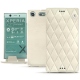 Capa em pele Sony Xperia XZ1 Compact - Blanc escumo - Couture