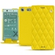 レザーケース Sony Xperia XZ1 Compact - Jaune fluo - Couture