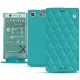 Sony Xperia XZ1 Compact leather case - Bleu fluo - Couture