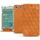 Housse cuir Sony Xperia XZ1 Compact - Mandarine vintage - Couture