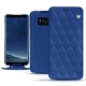 Funda de piel Samsung Galaxy S8 - Bleu océan - Couture ( Nappa - Pantone 293C ) 