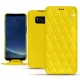 Funda de piel Samsung Galaxy S8 - Jaune fluo - Couture