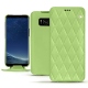 Samsung Galaxy S8+ leather case - Vert olive - Couture ( Nappa - Pantone 578U ) 