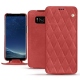 Samsung Galaxy S8+ leather case - Cerise vintage - Couture