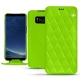 Housse cuir Samsung Galaxy S8+ - Vert fluo - Couture
