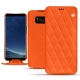 Samsung Galaxy S8+ leather case - Orange fluo - Couture