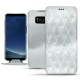 Samsung Galaxy S8+ leather case - Platinium - Couture