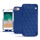 Capa em pele Apple iPhone 7 - Bleu océan - Couture ( Nappa - Pantone 293C ) 