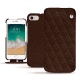Custodia in pelle Apple iPhone 7 - Châtaigne - Couture ( Pantone 476C ) 