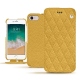 Housse cuir Apple iPhone 7 - Mimosa - Couture ( Pantone 141C ) 