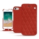 Custodia in pelle Apple iPhone 7 - Papaye - Couture ( Pantone 180C ) 