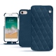 Housse cuir Apple iPhone 7 - Blu mediterran - Couture