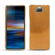 Coque cuir Sony Xperia 10 - Or Maïa ( Pantone 871C ) 