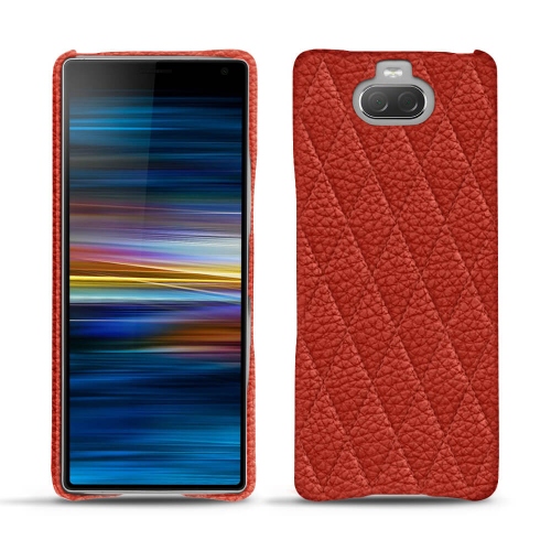 Sony Xperia 10 leather coverPapaye - Couture ( Pantone #b54317 ) 