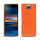 Custodia in pelle Sony Xperia 10 - Orange fluo