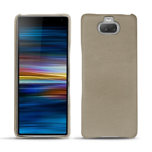 Custodia in pelle Sony Xperia 10Darboun sabla ( Pantone #BCB1A1 )