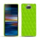 Capa em pele Sony Xperia 10 - Vert fluo - Couture