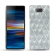 Funda de piel Sony Xperia 10 - Platinium - Couture