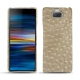 Funda de piel Sony Xperia 10 - Autruche desert