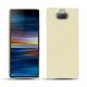 Custodia in pelle Sony Xperia 10 Plus - Ivoire ( Sleek P C12 - White ) 