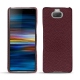 Sony Xperia 10 Plus leather cover - Lie de vin ( Pantone 5115C ) 