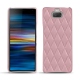 Funda de piel Sony Xperia 10 Plus - Rose - Couture ( Nappa - Pantone 2365C ) 