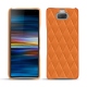 Sony Xperia 10 Plus leather cover - Orange - Couture ( Nappa - Pantone 1495U ) 