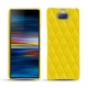 가죽 커버 Sony Xperia 10 Plus - Jaune fluo - Couture