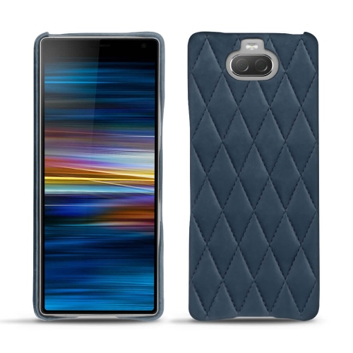 Capa em pele Sony Xperia 10 PlusJean vintage - Couture ( Pantone #2f414f  ) 