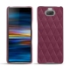 Sony Xperia 10 Plus leather cover - Prune vintage - Couture